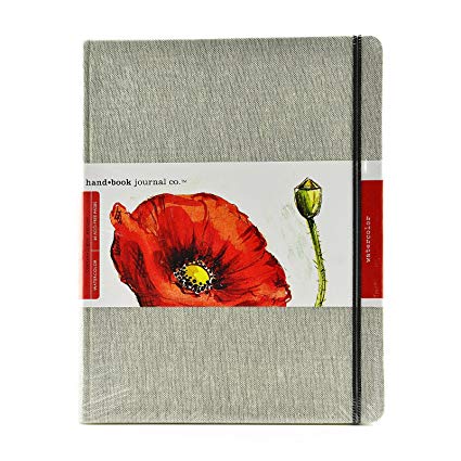 Hand Book Linen 200gsm W/C Journal 5.5x8.25in (A5) - Click Image to Close